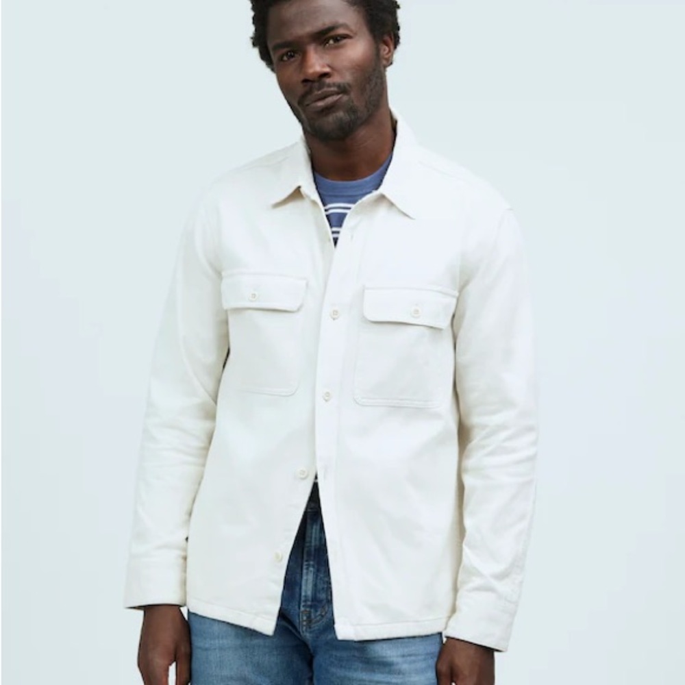 Straight Hem Garment-Dyed Work Shirt